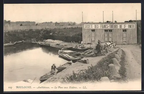 AK Boulogne, Ambleteuse, Le Parc aux Huitres