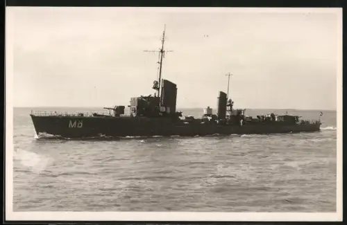 Fotografie Torpedoboot Möwe mit Morsename MÖ