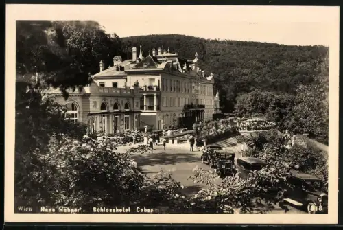 Fotografie Ansicht Wien, Blick nach dem Schlosshotel Cobenzl