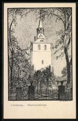 Künstler-AK Lüneburg, Michaeliskirche