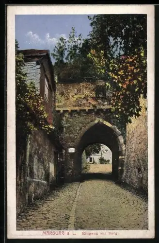 AK Marburg, Eingang zur Burg
