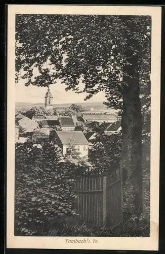 AK Tambach i. Th., Ortsansicht aus der Vogelschau