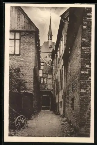 AK Rendsburg, Durchblick zur St. Marienkirche