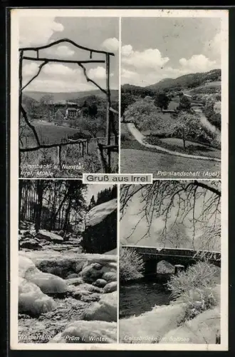 AK Irrel, Prümlandschaft, Wasserfälle, geissbrücke