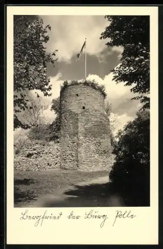 AK Polle /Weserbergland, Bergfried der Burg