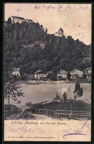 AK Passau, Schloss Neuburg am Inn