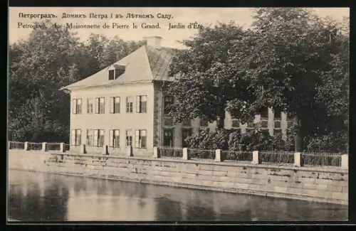 AK Petrograd, Le Maisonette de Pierre le Grand, Jardon d`Ete