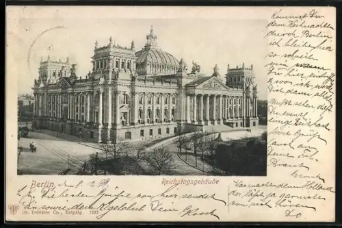 AK Berlin-Tiergarten, Reichstagsgebäude