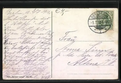 AK Berlin, Promenade Unter den Linden