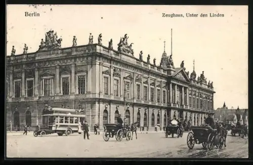 AK Berlin, Zeughaus, Unter den Linden