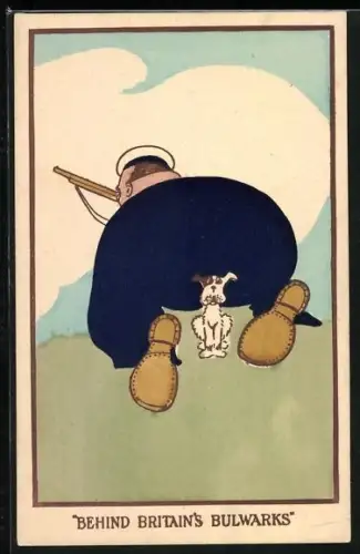 Künstler-AK Behind Britains Bulwarks