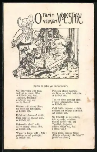 AK Gedicht Z Portatura, Propaganda Entente