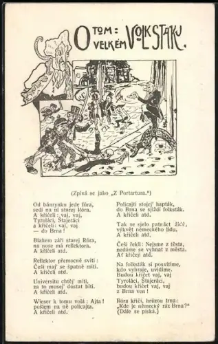 AK Gedicht Z Portatura, Propaganda Entente