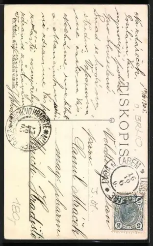 AK Gedicht Z Portatura, Propaganda Entente