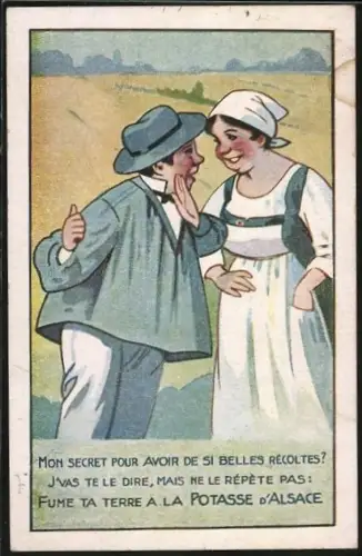 AK Reklame für Potasse d`Alsace