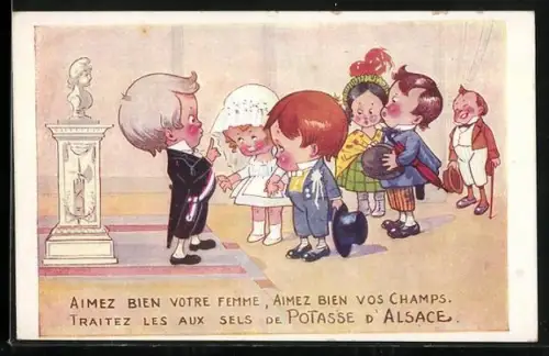 AK Reklame für Potasse d`Alsace