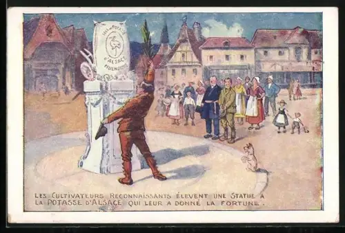 AK Reklame für Potasse d`Alsace