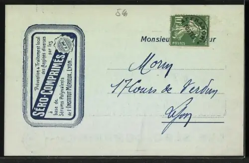 AK Reklame für Les Séro-Comprimés