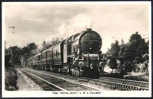 AK The Royal Scot L. M. S. Railway, englische Eisenbahn