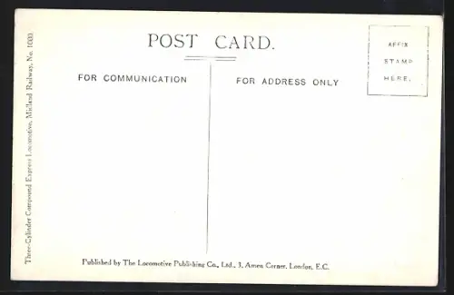 AK Express Locomotive No. 1000 Midland Railway, englische Eisenbahn
