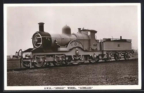 AK GWR Single Wheel Achilles, englische Eisenbahn