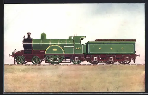 AK G.N.R. Express Passenger Engine No. 267, Britische Lokomotive