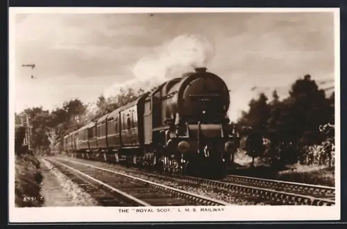 AK The Royal Scot L. M. S. Railway, englische Eisenbahn