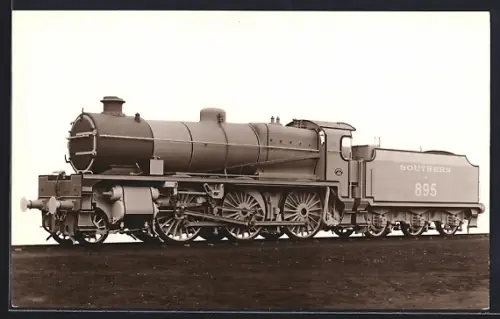 Foto-AK Lokomotive No. 895 Southern, englische Eisenbahn