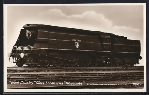 AK West Country Class Locomotive Ilfracombe, englische Eisenbahn