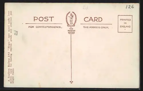 AK The SR Mogul Type of Express Goods Locomotive