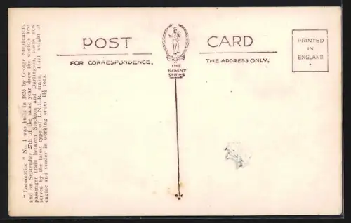 AK Locomotion No. 1, englische Eisenbahn