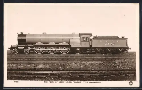 AK City of York LNER No. 2402, englische Eisenbahn