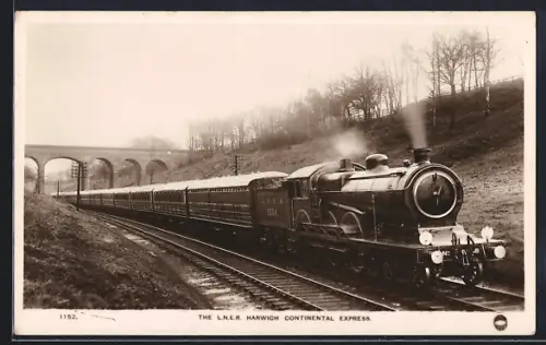 AK The L.N.E.R. Harwich Continental Express, Eisenbahn