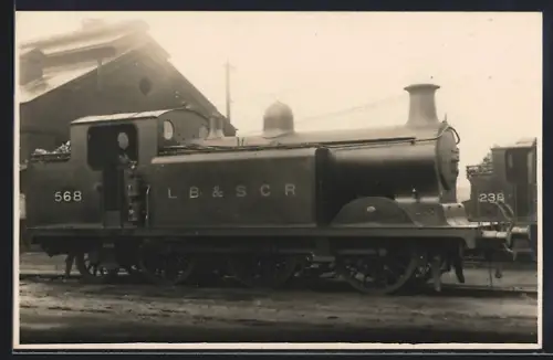 Foto-AK Lokomotive No. 568 LB & SCR, englische Eisenbahn