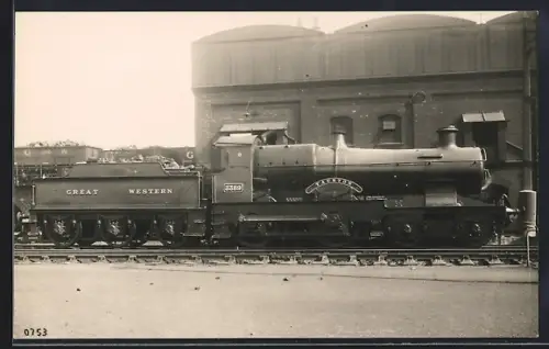 Foto-AK Lokomotive Taunton Great Western, englische Eisenbahn