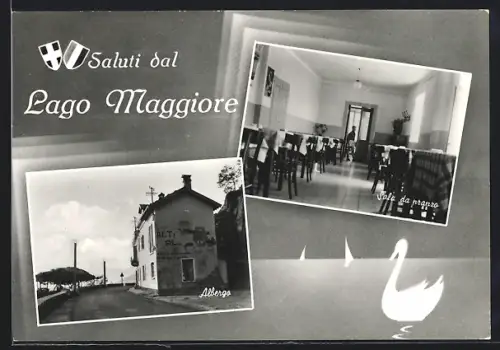 AK Cannobio, Piaggio Valmara, Ristorante Italo-Svizzero, Sala da pranzo