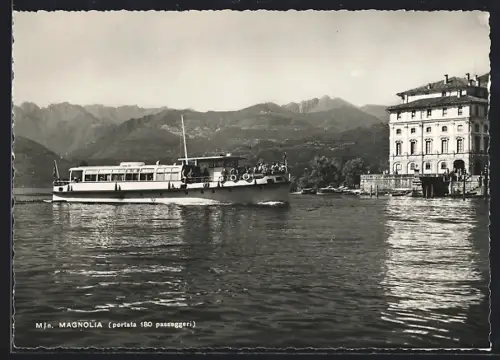AK Stresa /Lago Maggiore, Dampfer Mn. Magnolia in Fahrt