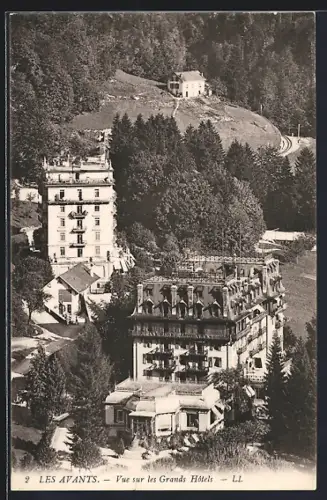 AK Les Avants, Vue sur les Grands Hôtels