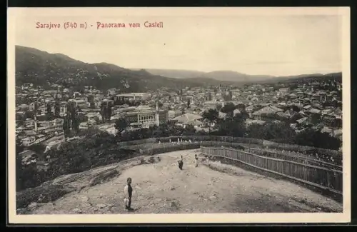 AK Sarajevo, Panorama vom Castell