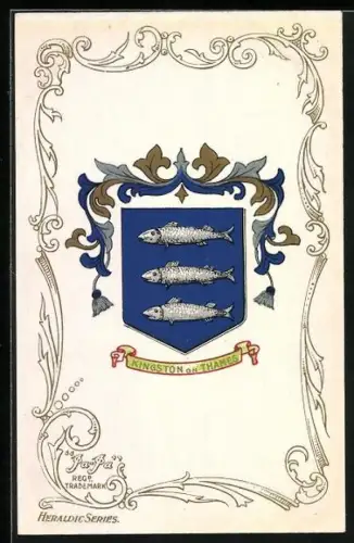 Künstler-AK Kingston on Thames Coat of Arms
