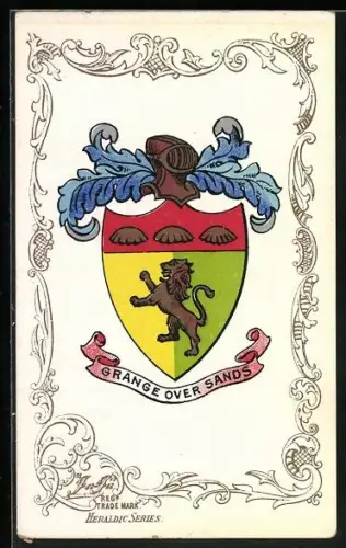 Künstler-AK Grange Over Sands Coat of Arms
