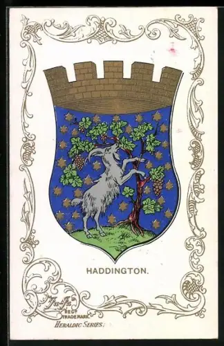 Künstler-AK Haddington Coat of Arms