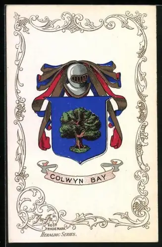 Künstler-AK Colwyn Bay Coat of Arms