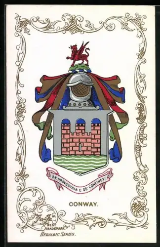 Künstler-AK Conway Coat of Arms