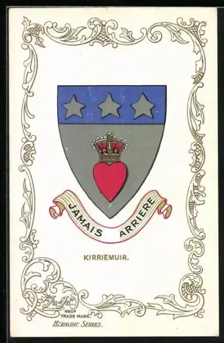 Künstler-AK Kirriemuir Coat of Arms, Jamais Arriere