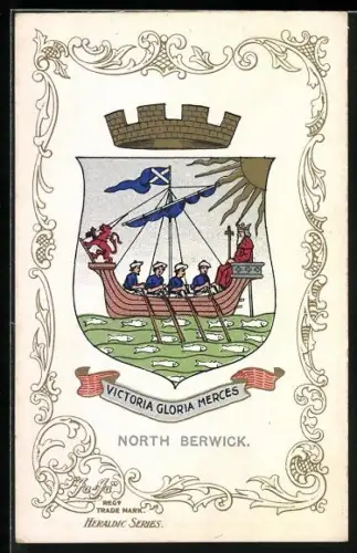 Künstler-AK North Berwick Coat of Arms