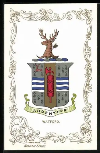 Künstler-AK Watford Coat of Arms