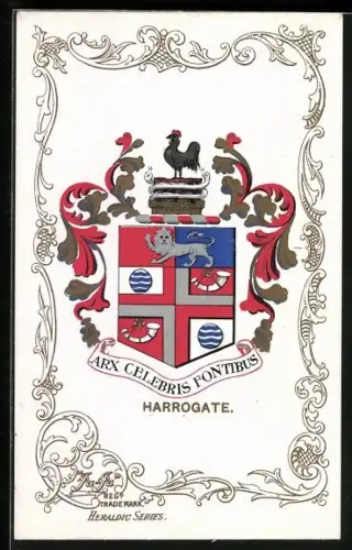 Künstler-AK Harrogate Coat of Arms