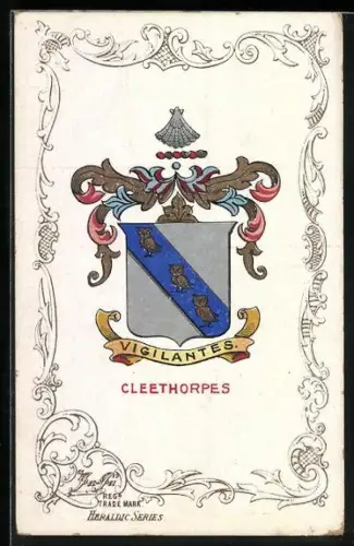 Künstler-AK Cleethorpes Coat of Arms