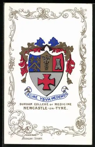 AK Studentenwappen Durham College of Medicine, Newcastle-on-Tyne